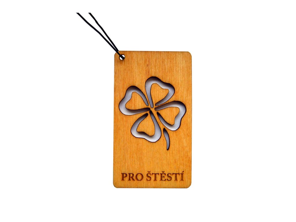 Dřevěná vůně do auta Pro štěstí