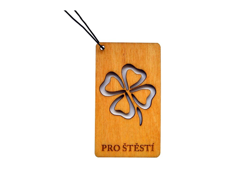 Dřevěná vůně do auta Pro štěstí